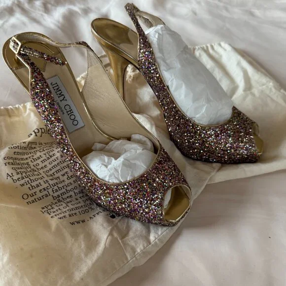 Jimmy Choo "Clue" Slingback Pump - Picture 2 of 10